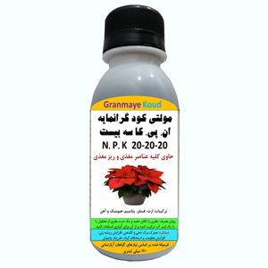 کود مایع کامل ماکرو ان پی کا مدل npk 20 20 20  حجم 120 میلی لیتر